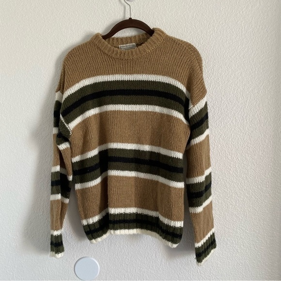 Urban Outfitters Women's Multicolor Benny Boyfriend Stripe Knit Sweater Sz Small - Picture 1 of 4